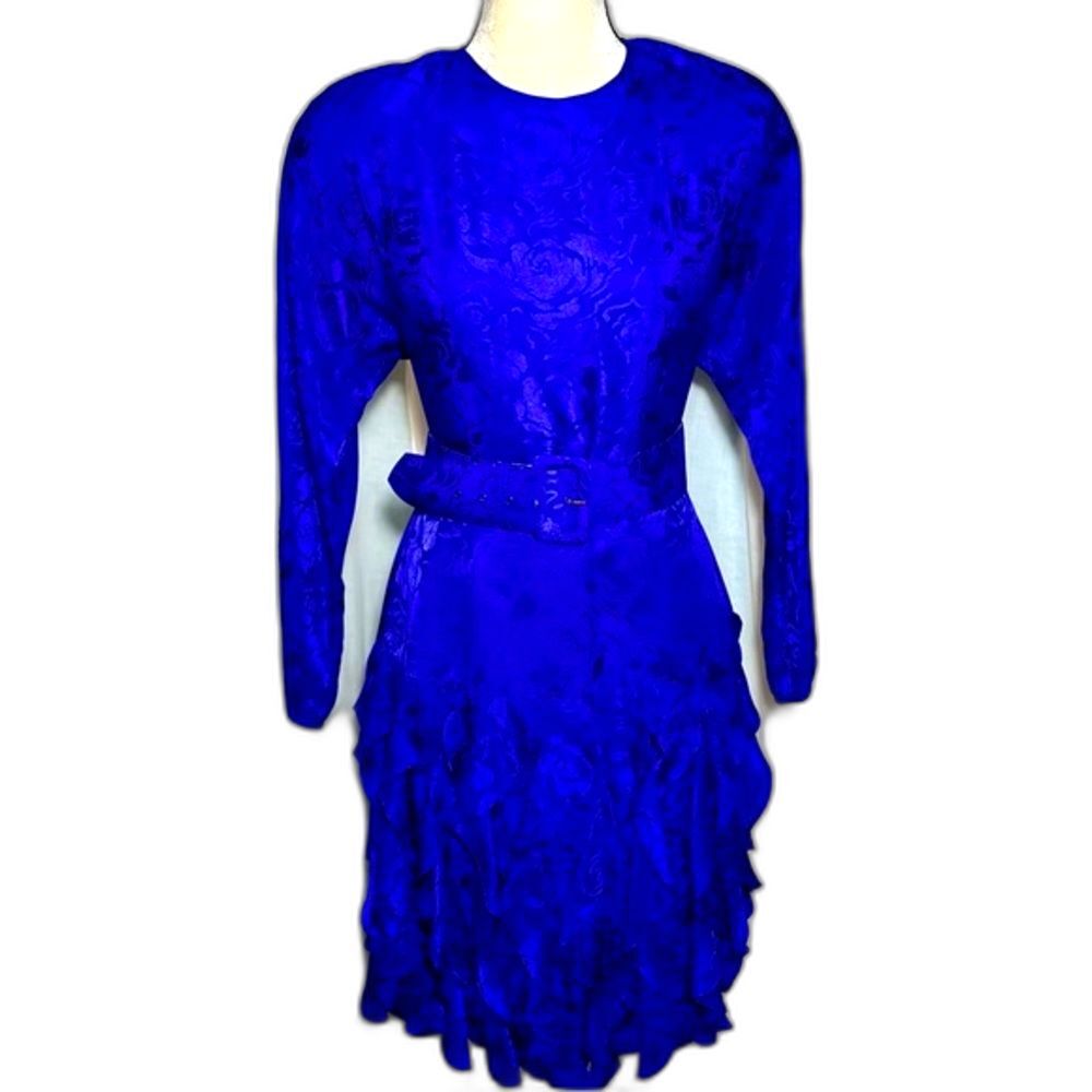🌟 Vintage 80s Silk Dress from Nordstrom’s Point of View Collection Sz M/L. D1